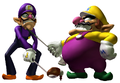 Wario and Waluigi preparing to tee off